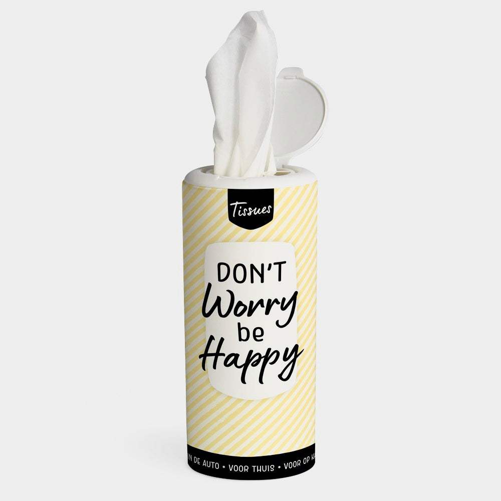 Tissue Box 'Don't Worry be Happy'